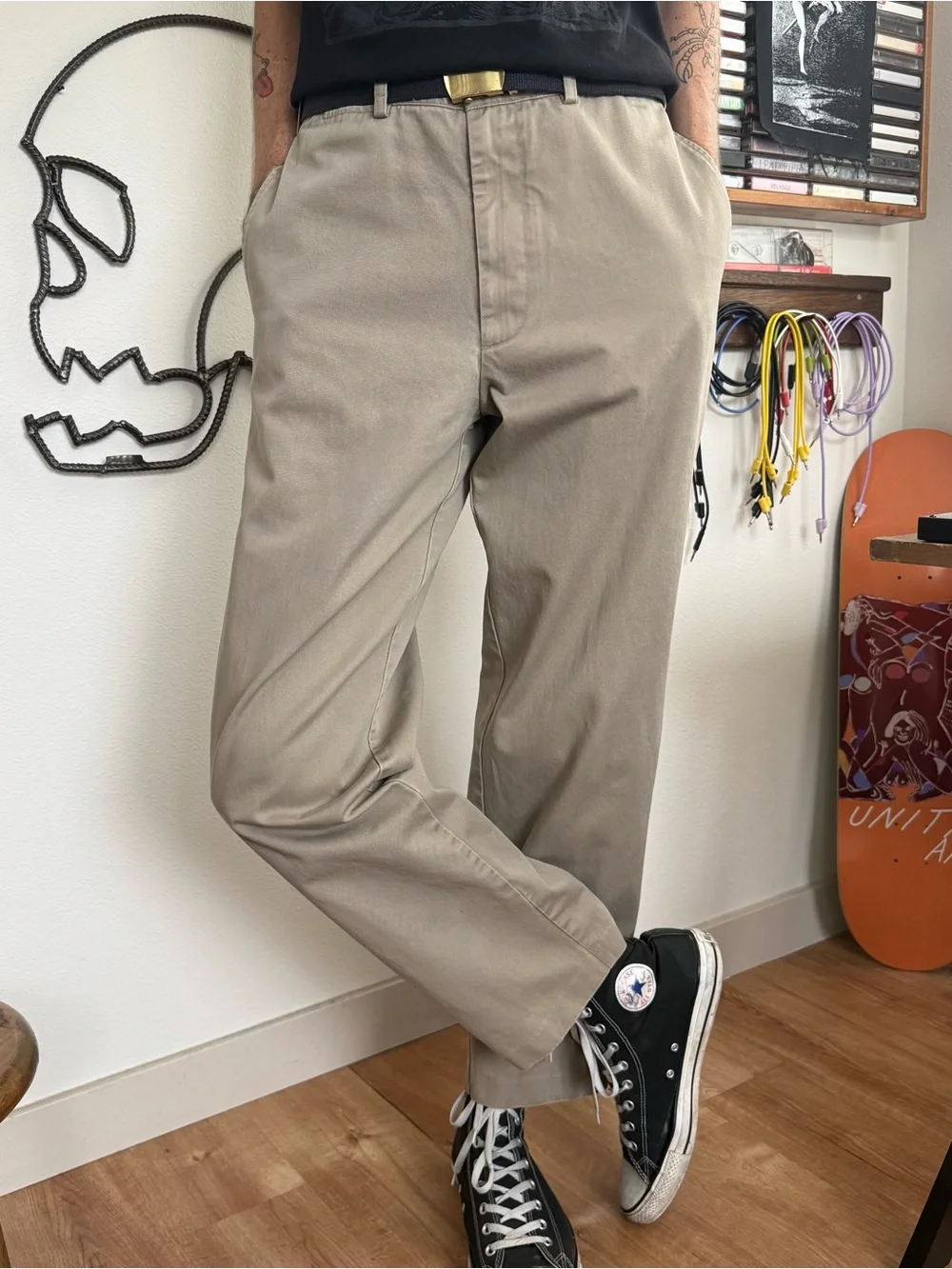 Vintage 2000s High Waisted Flat Front Pants J Crew ~ 32 x 31
